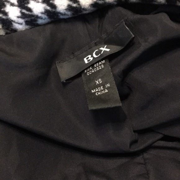 BCX Double Breasted Houndstooth Peacoat - Picture 3 of 6